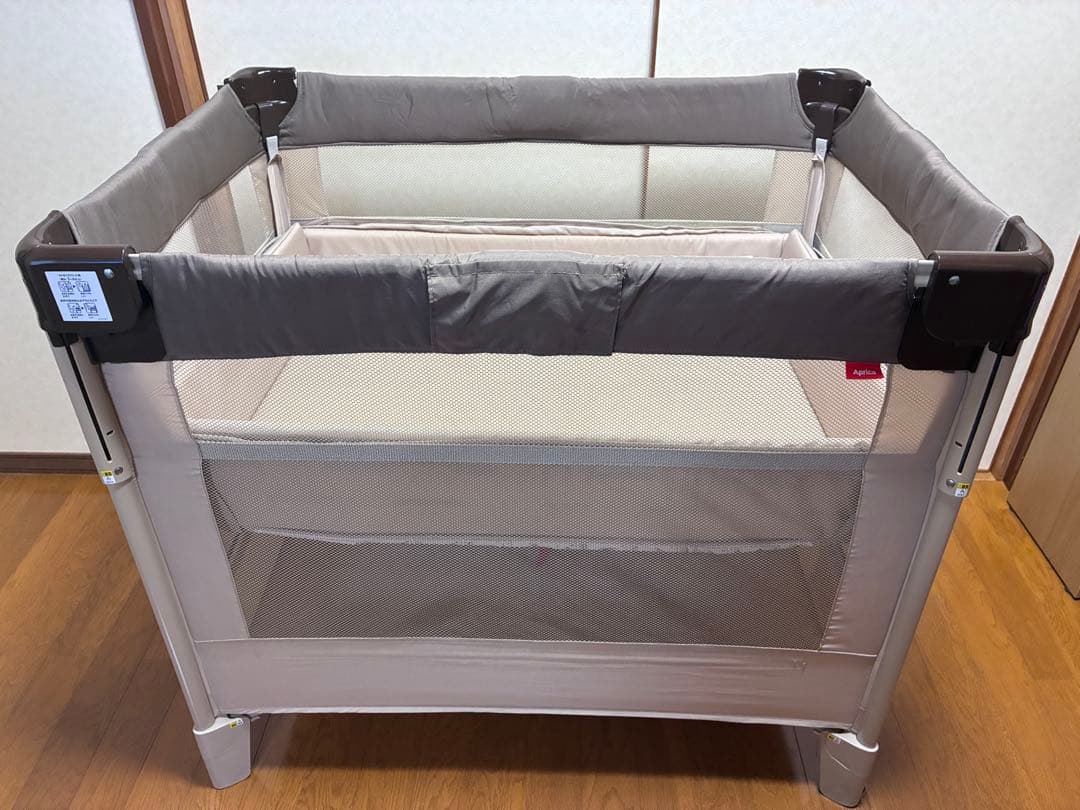 ⭐️アップリカ　ココネルエアー　ベビーベッド　ココア