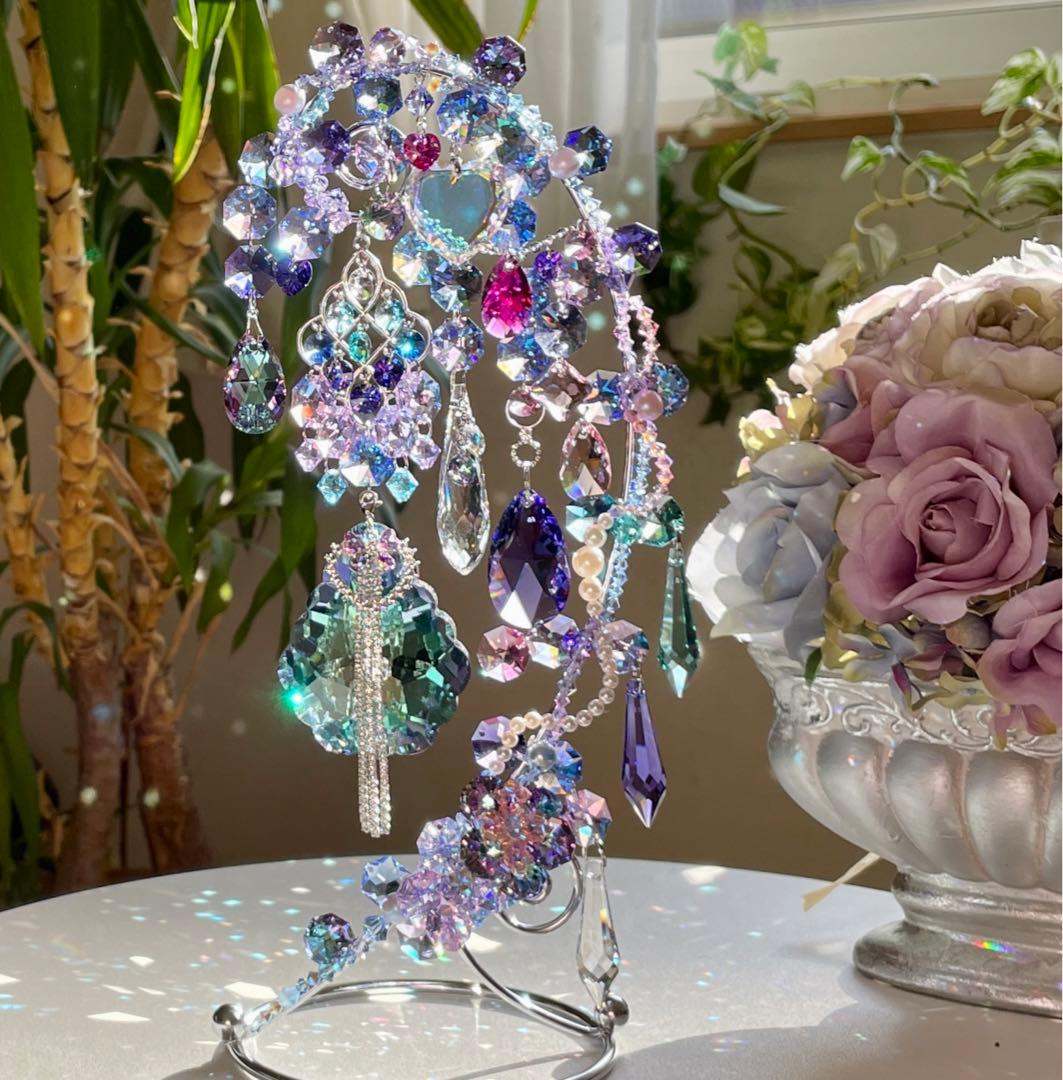 サンキャッチャー スワロフスキー アラベスクヴィトラルライト63mm