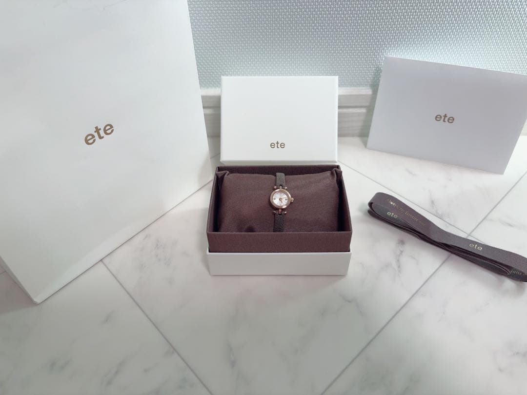 ete ダイヤモンド サークルフェイス ウォッチ