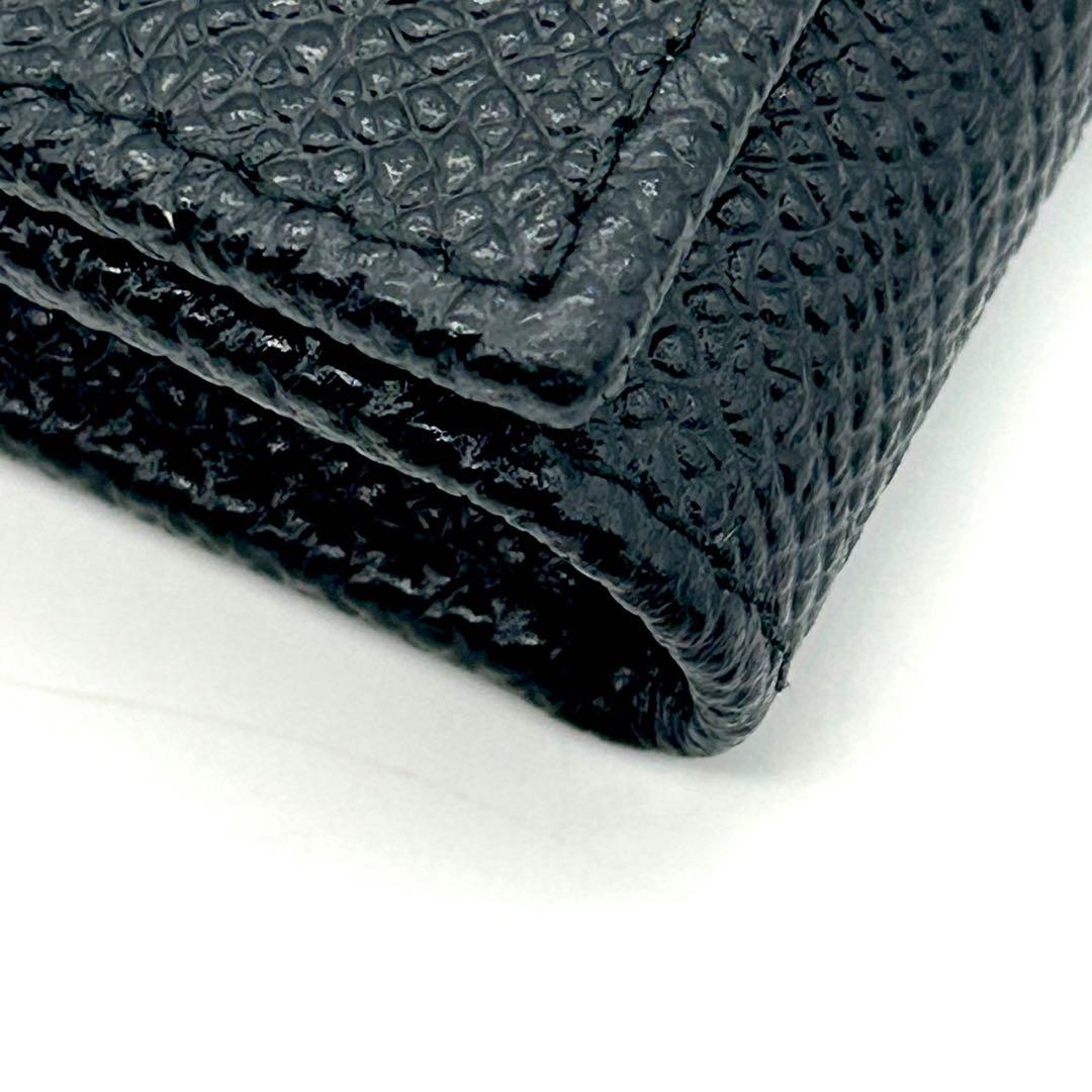 未使用 BVLGARI メンズ 6連 レザーキーケース ブラック キーホルダー