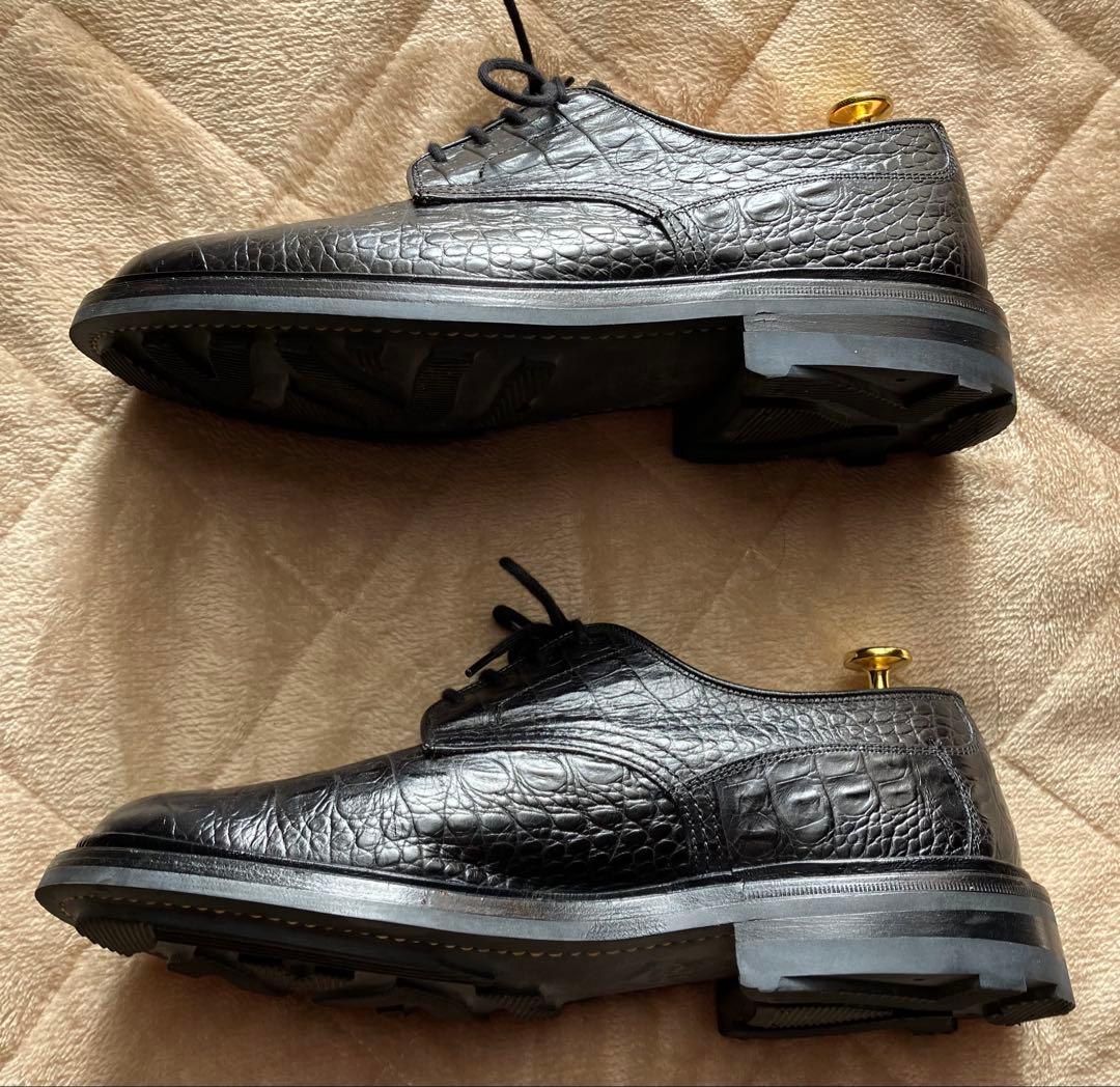 新品同様！？トリッカーズ クロコ 型押しプレーントゥ　ウッドストック