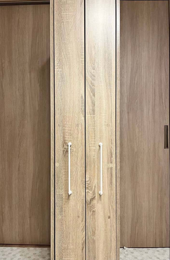 【完成品】LOWYA オーク 本棚 隙間収納 幅/奥行/高さ＝37/44/180