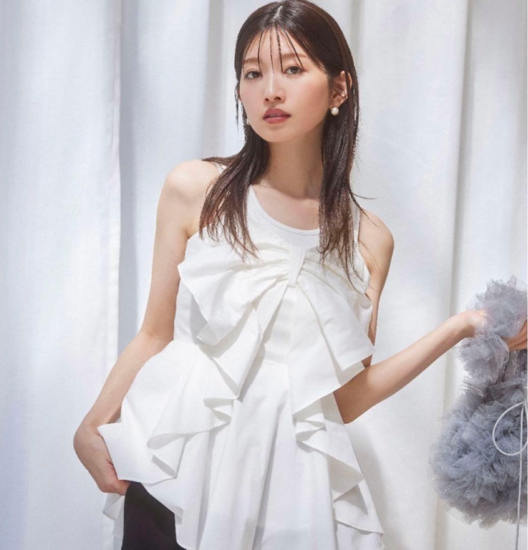 SNIDEL スナイデル snidel リボンディティールブラウス