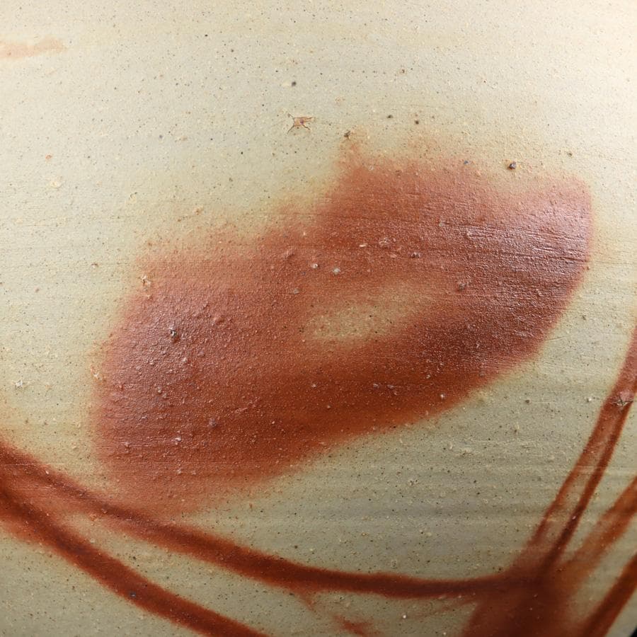 専用 Y2917 人間国宝 伊勢崎淳 備前焼 大壷 35㎝ 飾壷 共箱