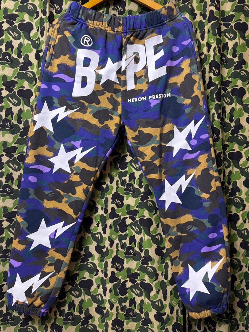 ユウ BAPE × HERON PRESTON スウェットパンツ
