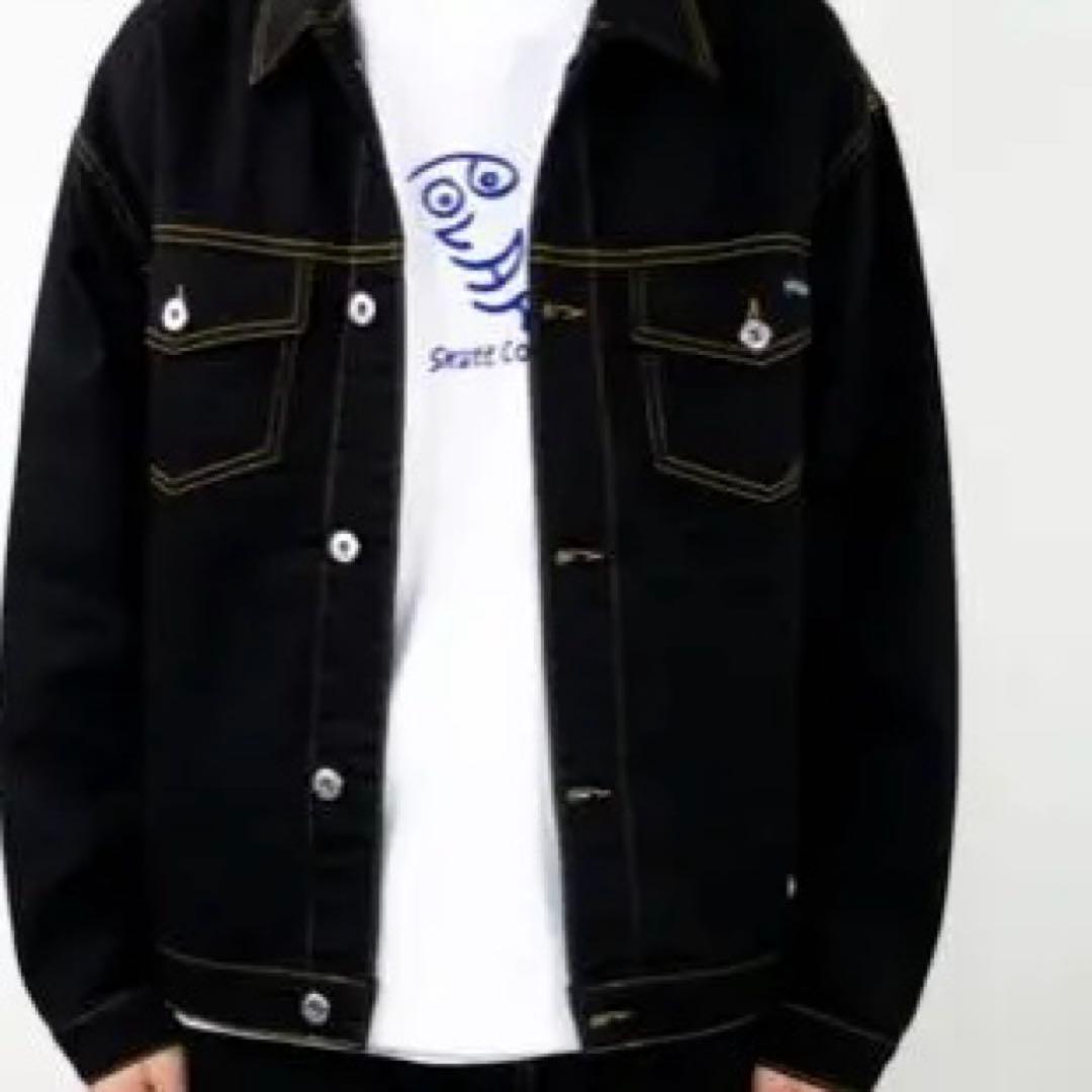POLAR SKATE CO. ブラックデニムジャケット Lサイズ