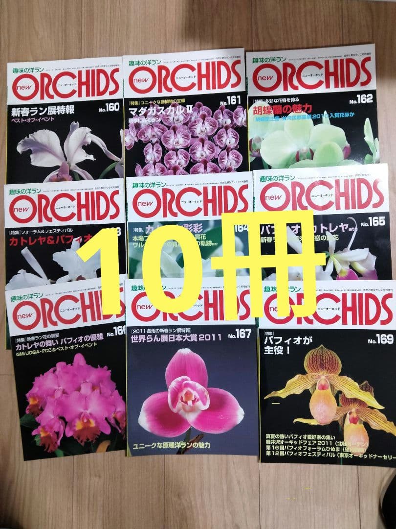 趣味の洋ラン　 ニューオーキッド　No160 ~169 10冊　早い者勝ち