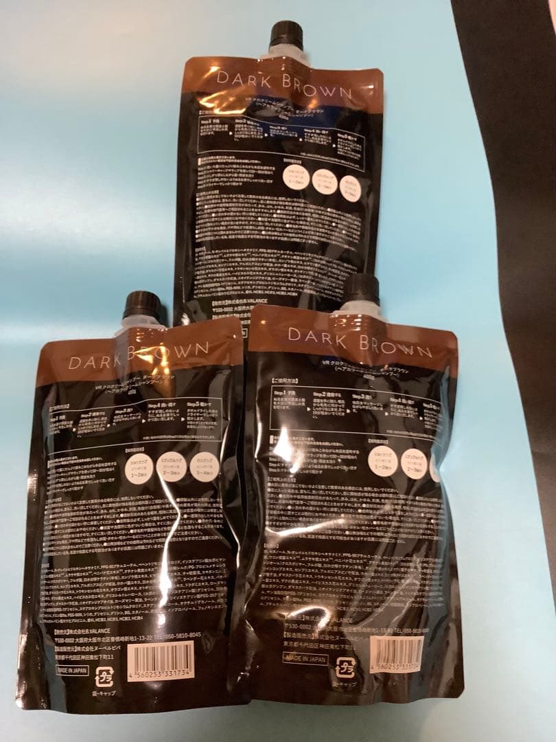 KURO クリームシャンプー　ダークブラウン　400g 3個