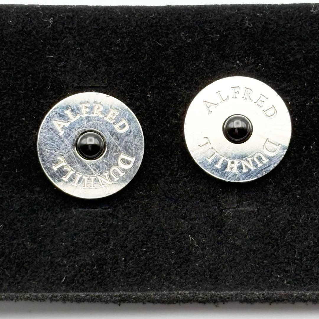 dunhill ダンヒル カフス＆タイピンセット オニキス シルバー925 箱付