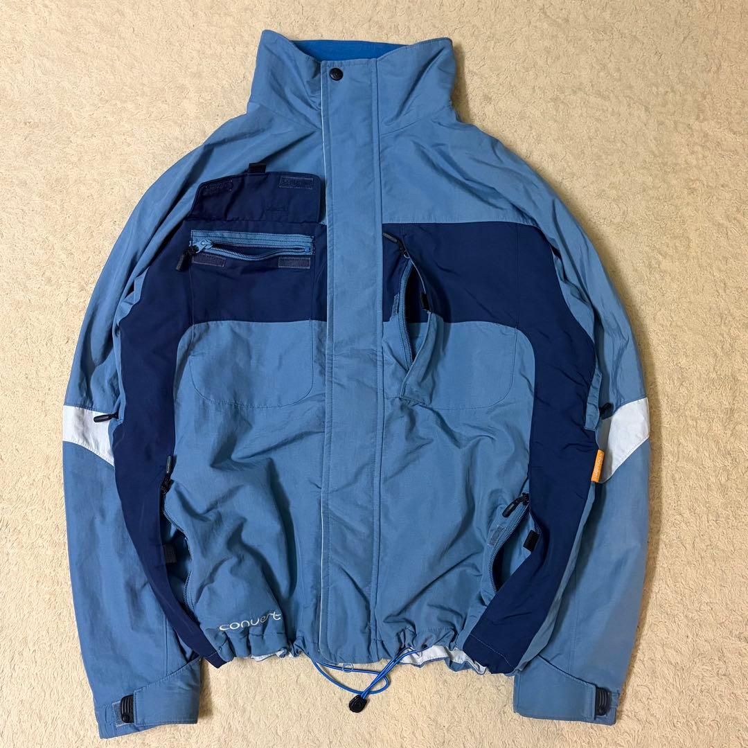 00s Columbia Convert ナイロンジャケット 短丈 フリース M