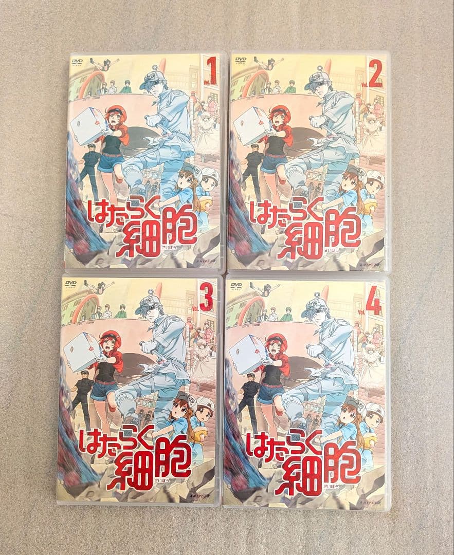 はたらく細胞　DVD　レンタル　アニメ　8本セット