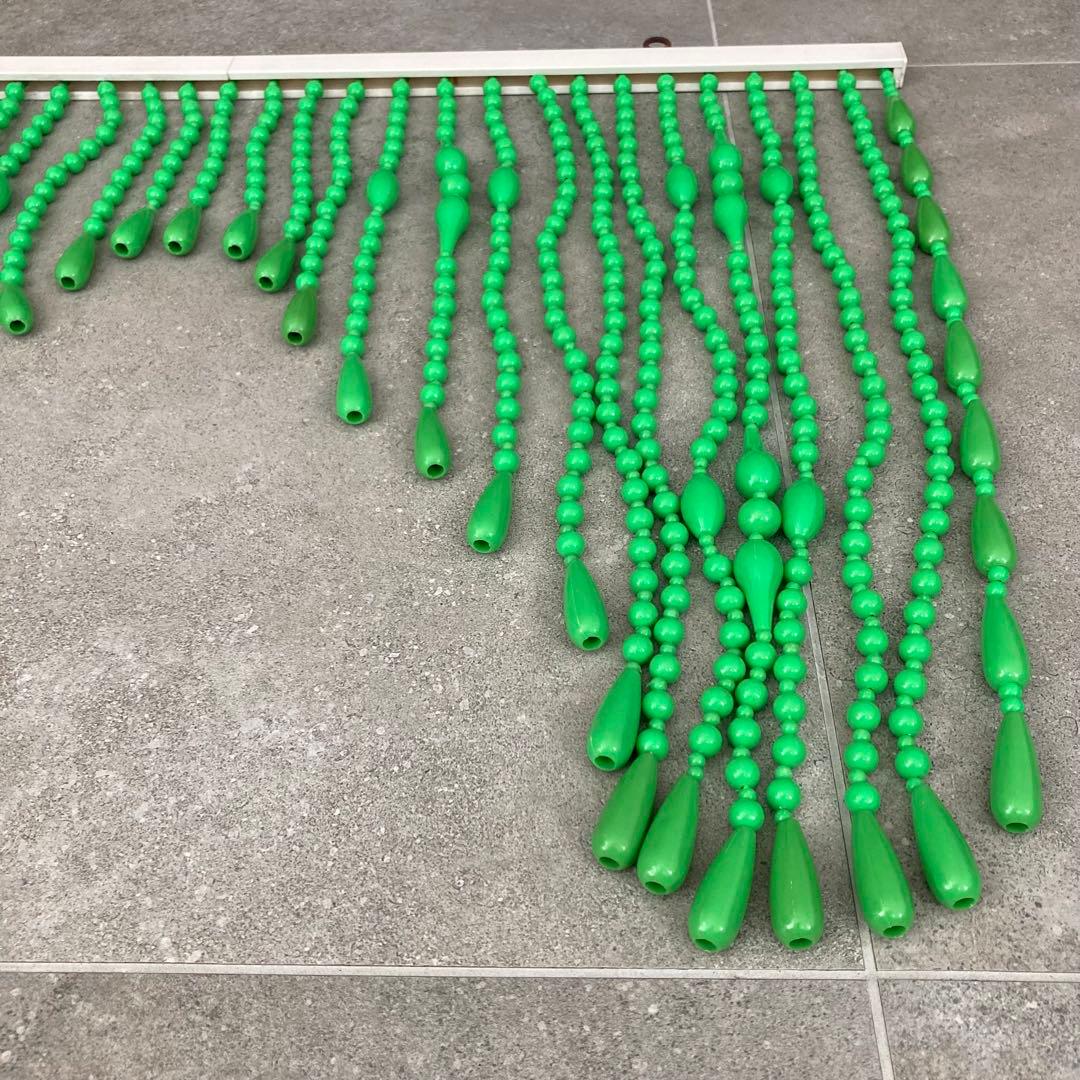 当時物 昭和レトロ レトロポップ 珠のれん グリーン