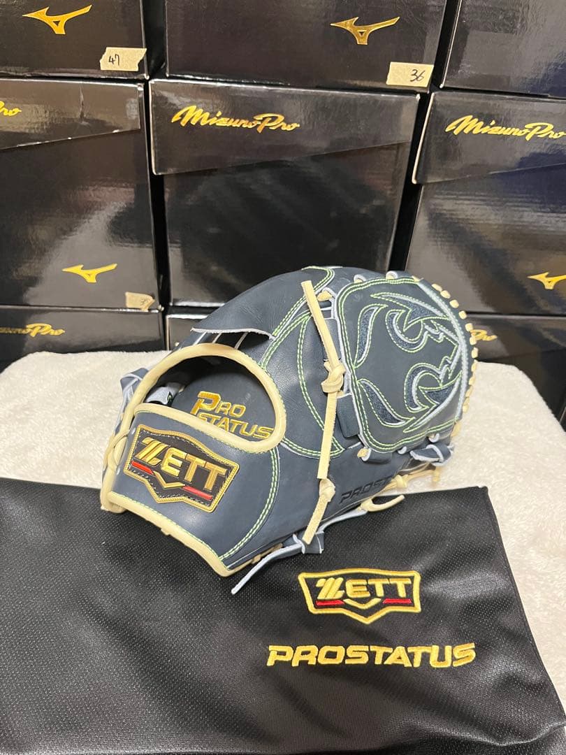 ゼット　ZETT　プロステイタス　軟式　野球　投手用　オーダー　グローブ