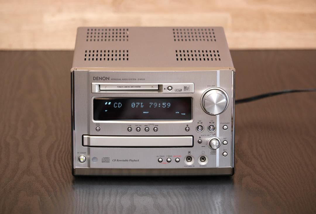 DENON D-MG33 CD/MD/TUNER ラッコ　リモコン付き