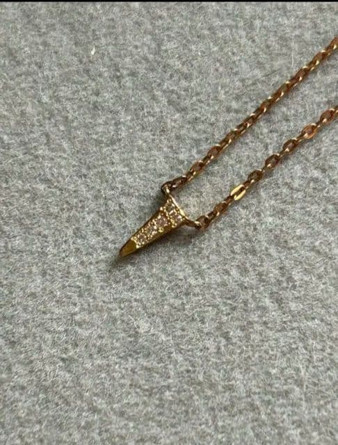 e.m.　k18YG　ダイヤネックレス アーカー　アガット　AHKAH