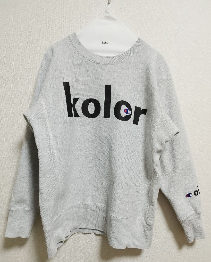 Champion × kolor リバースウィーブクルーネックスウェット