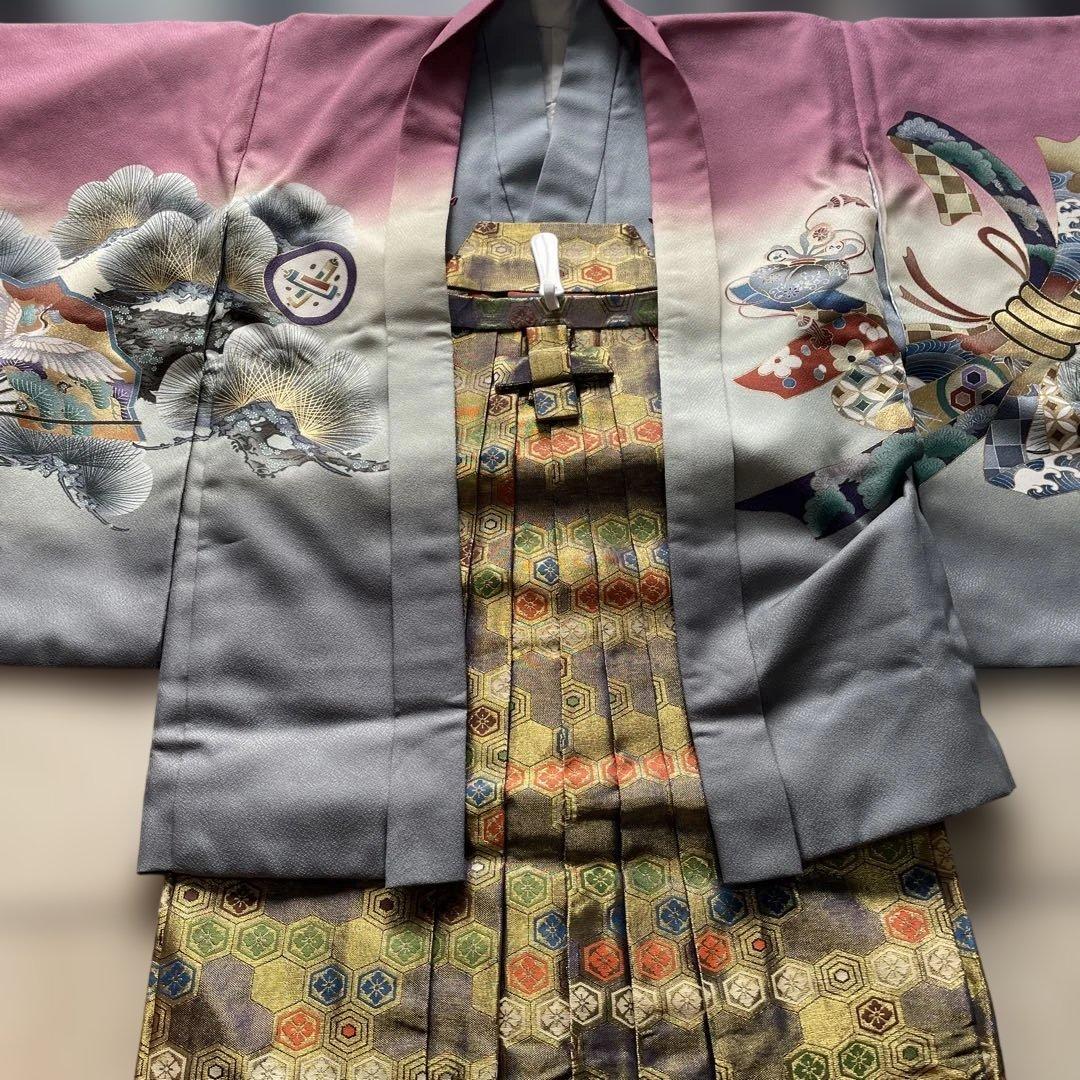 ５歳 男の子　着物　袴　羽織り　小物セット