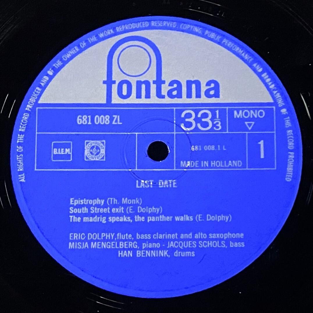 ★超激レア！名盤【オランダ・オリジナル/MONO/深溝DG】エリック・ドルフィー