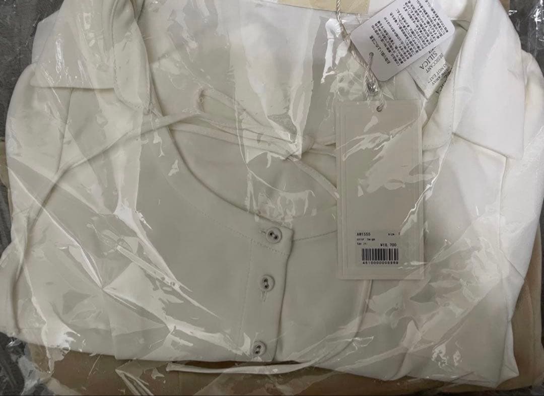 Betty velour mini dress beige 新品タグ付き