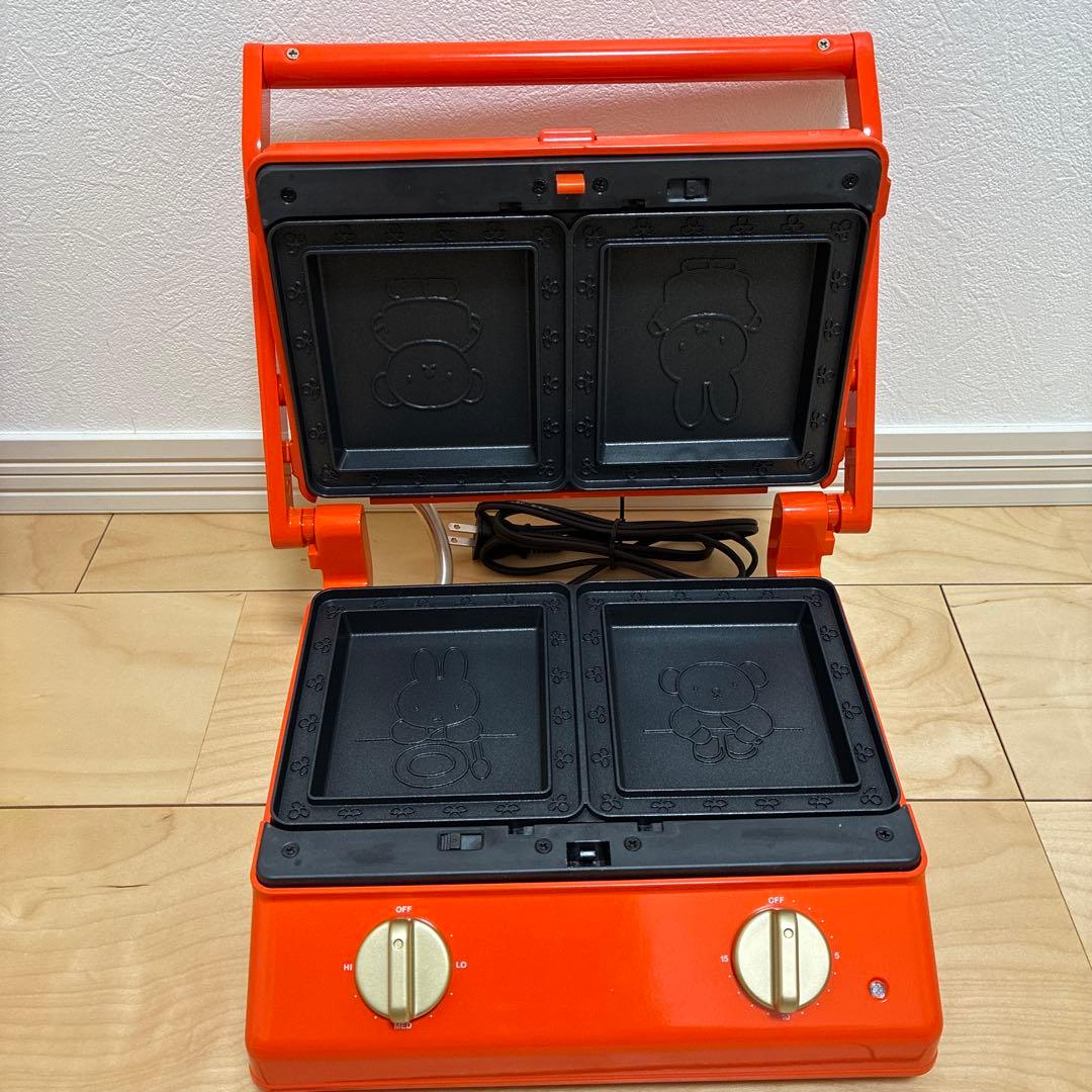 ブルーノ×ミッフィー　ホットサンドメーカー　ダブル　美品　miffy BRUNO