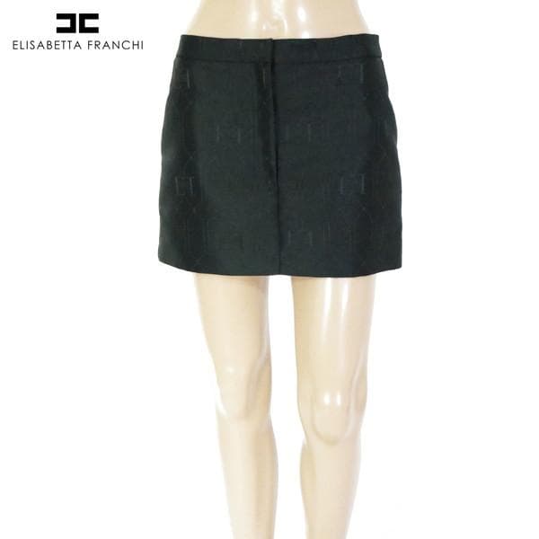 新品 エリザベッタフランキ 台形スカート 40 ESK697 Mサイズ ミニ丈