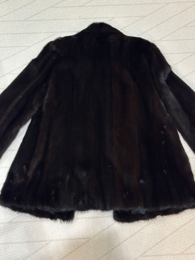 《超美品！》ダークブラウン ミンク　ファーコート ヴィンテージ
