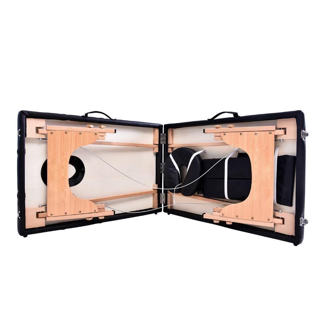 【グレー】マッサージベッド折りたたみ コンパクトエステベッド超軽量施術ベッド