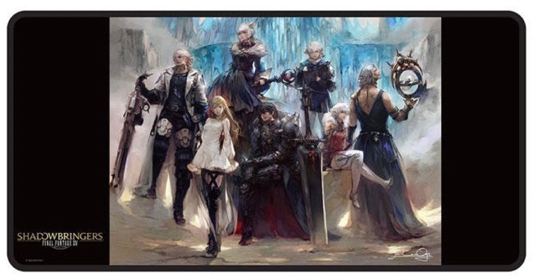【未使用新品】FF14 ゲーミングマウスパッド 闇の戦士たち