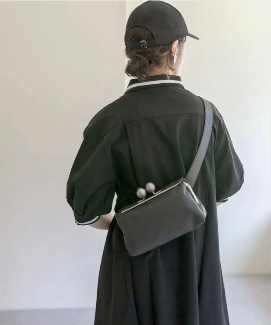 【kawa-kawa×ear】撥水がま口ショルダーバッグ