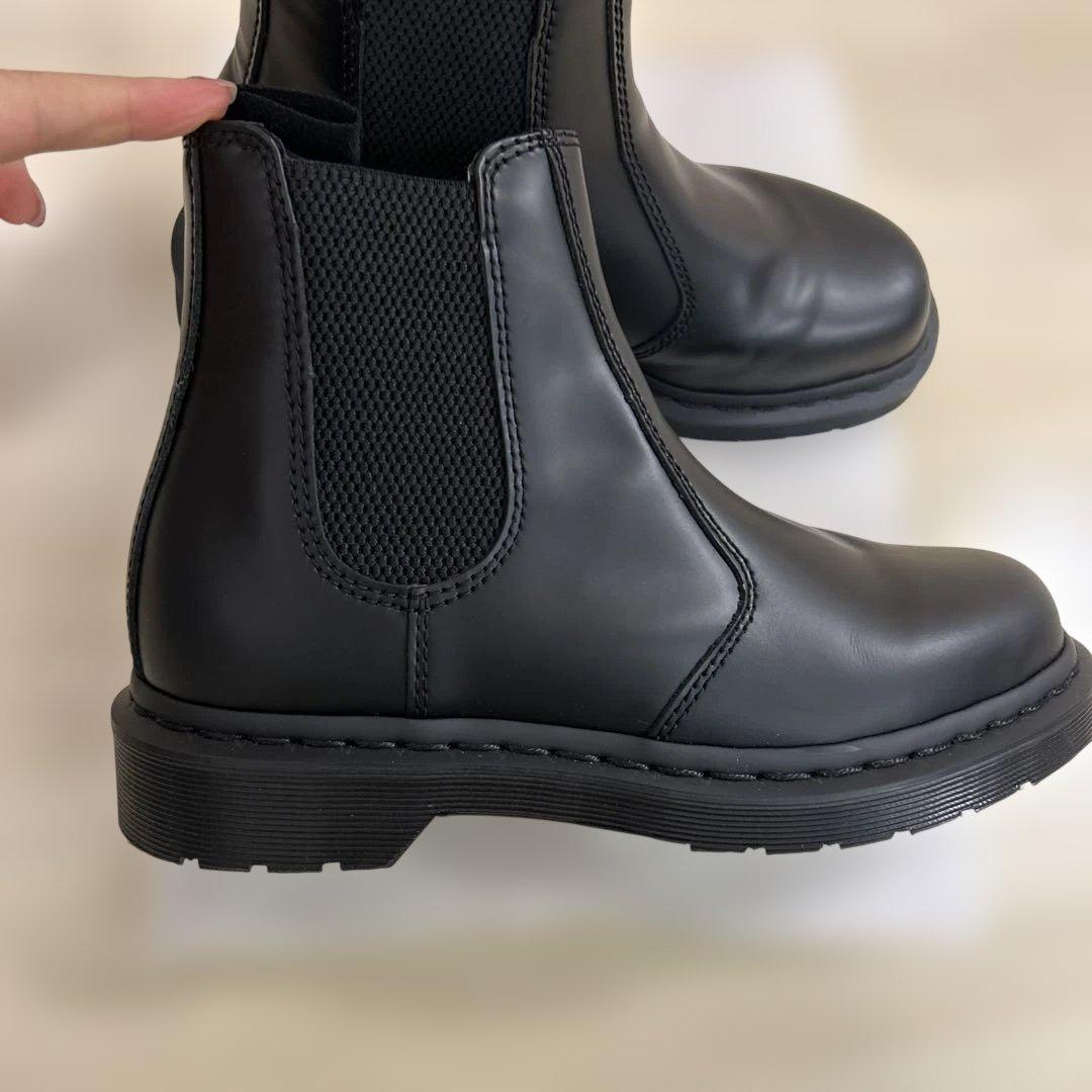 【未使用 試着のみ】ドクターマーチン ブラック サイドゴアブーツ レザー