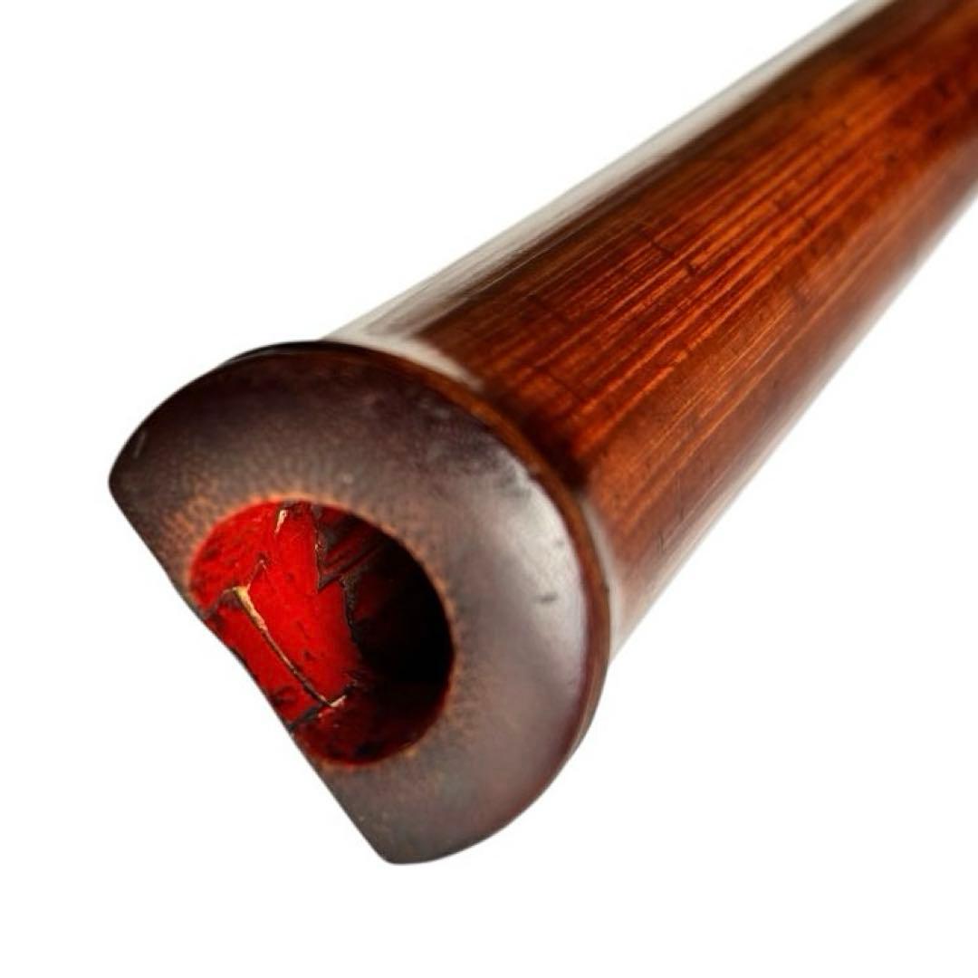 【在銘 松月】竹製 尺八 一本管 1尺8寸相当 全長54cm 和楽器