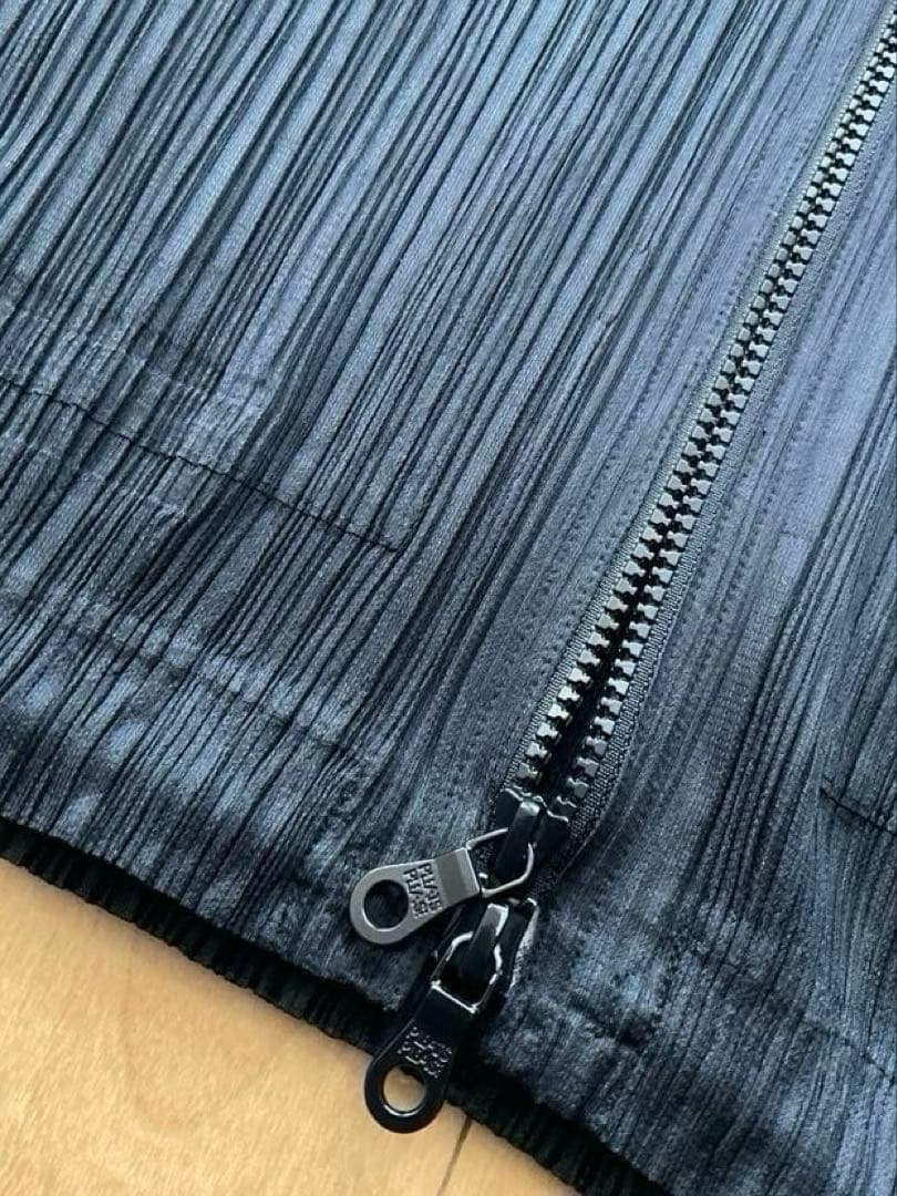 プリーツプリーズ PLEATS PLEASE フード付きパーカー カーディガン