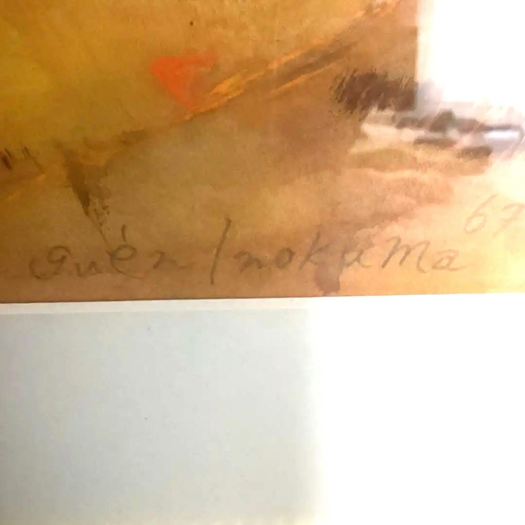 猪熊弦一郎　　作品　抽象画　真作　　1967年制作　現代アート