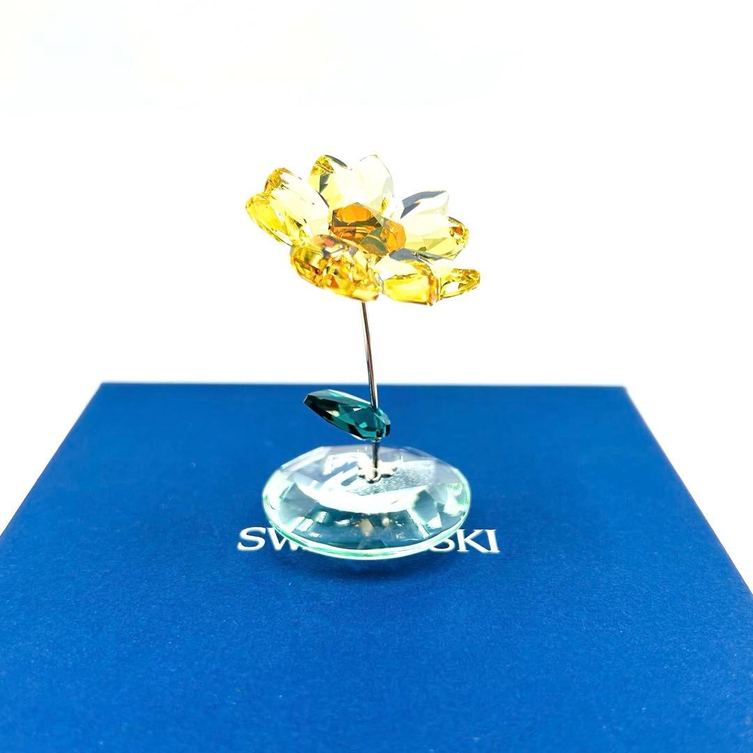 【未使用/美品】 スワロフスキー ロッキングフラワー ひまわり