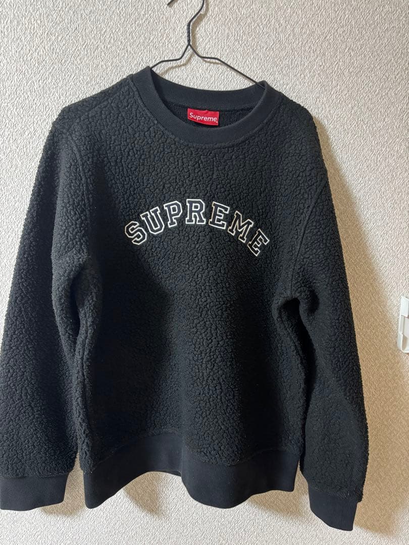 SupremePolartecDeepPileCrewneck☆boxロゴ
