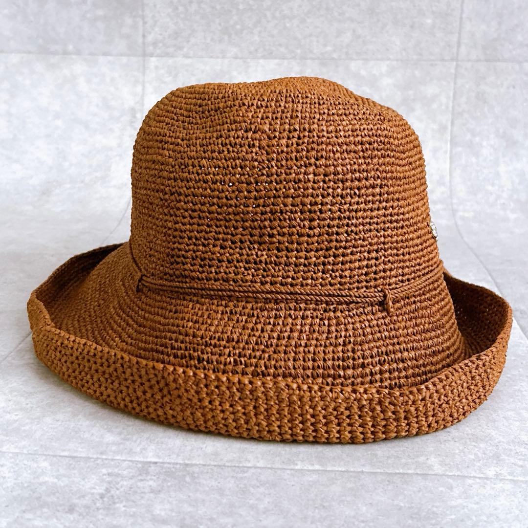 新品タグ付き✨ヘレンカミンスキー ラフィアハット 麦わら帽子 プロバンス10 茶