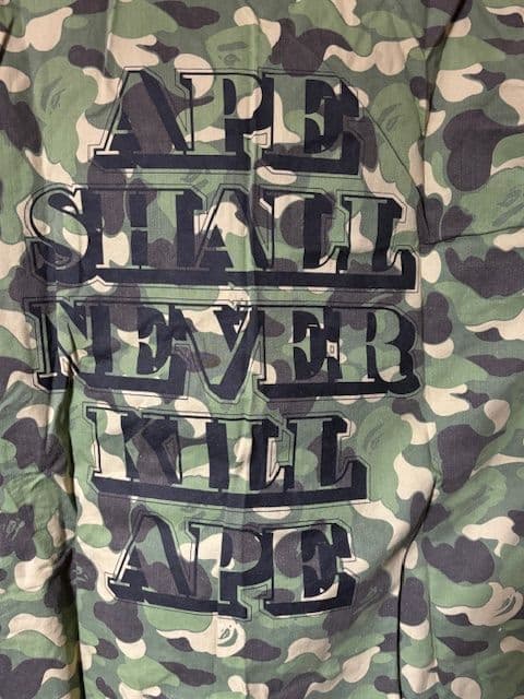A BATHING APEミリタリージャケット緑カモ