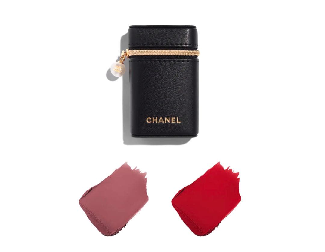 シャネル　アリュール ヴェルヴェット レ ペルル セット オブ 2 ポーチ付き