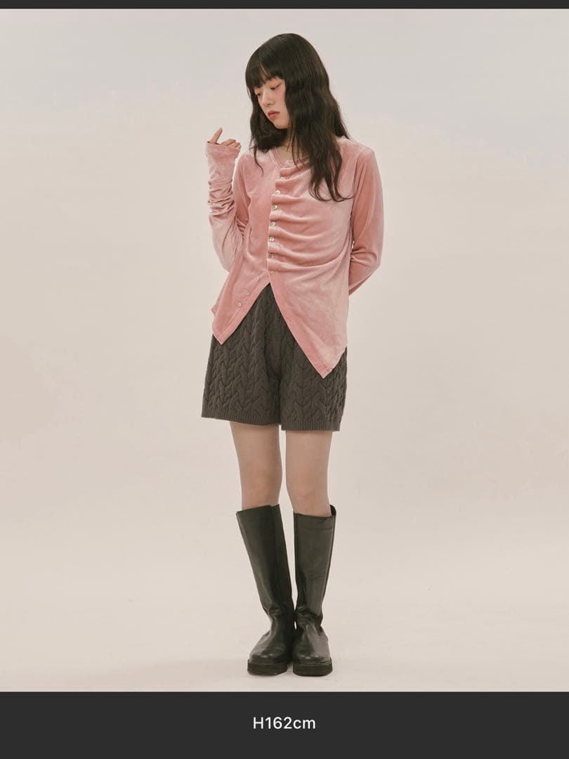 loin nuit ロワンニュイ アシンメトリータックトップス