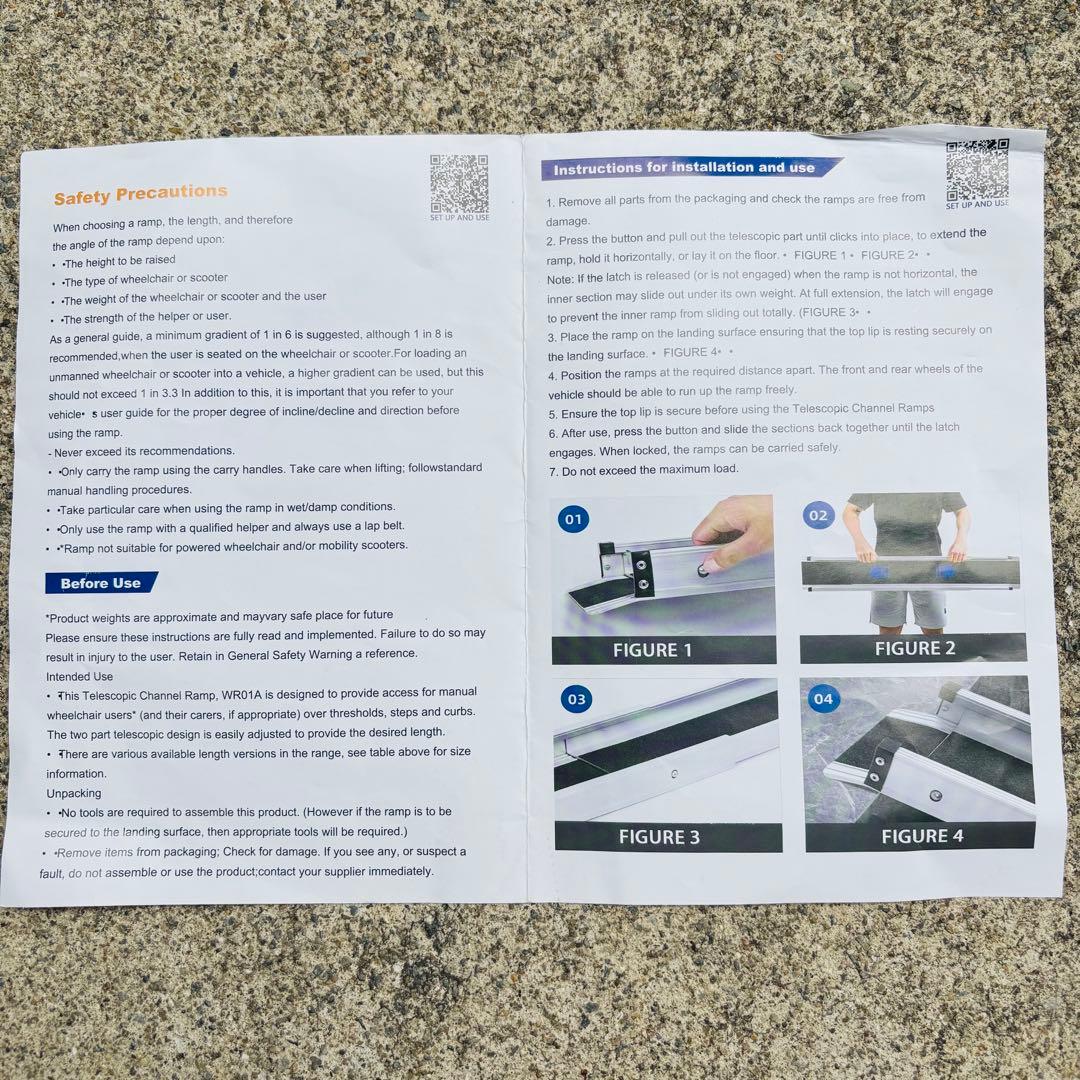 ラダーレール　トラックランプ　伸縮式　2本セット　バイク　自転車　積み込み