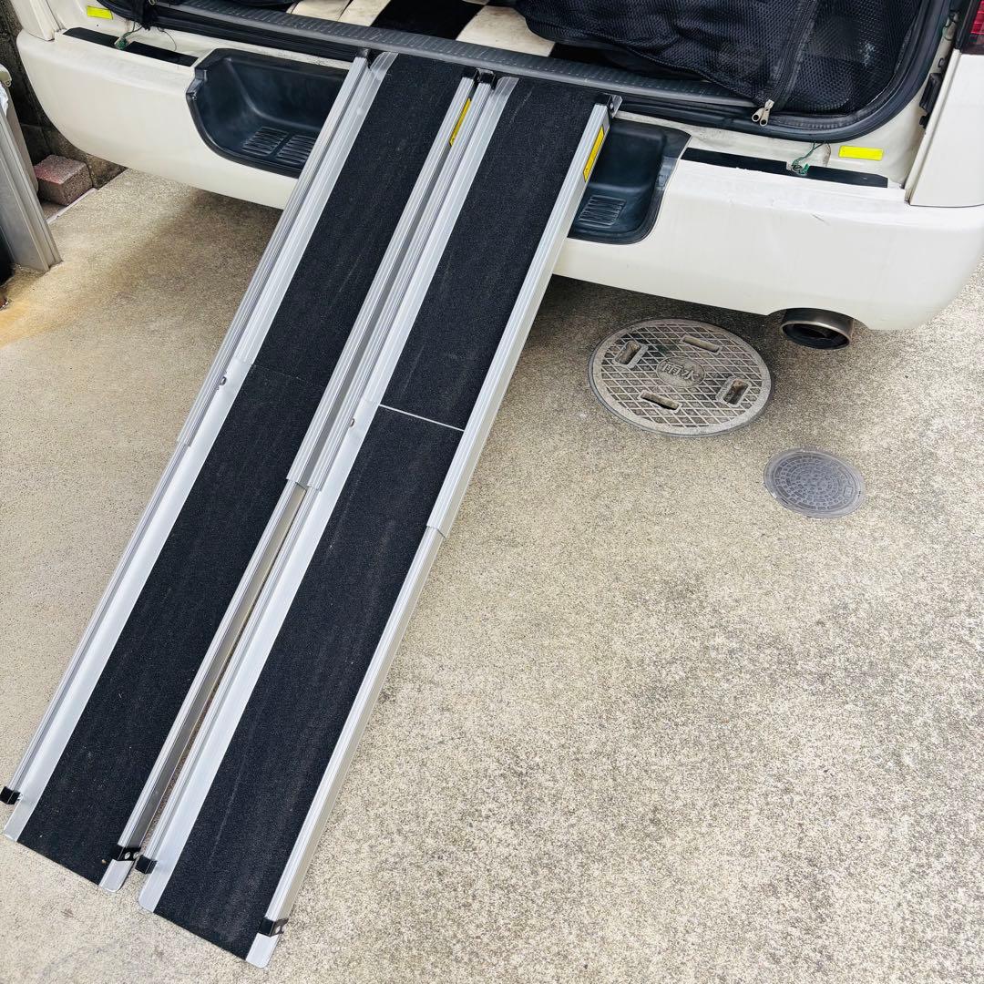 ラダーレール　トラックランプ　伸縮式　2本セット　バイク　自転車　積み込み