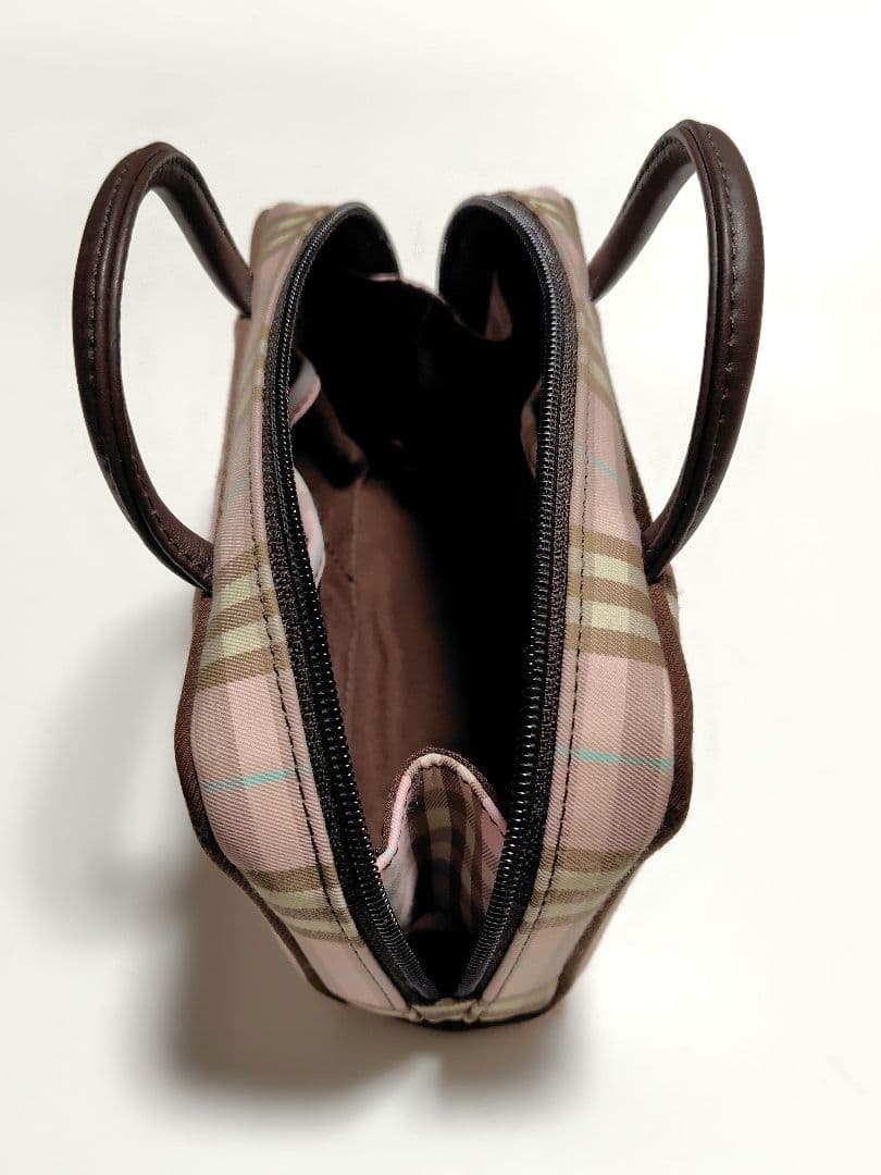 【未使用品】Burberry ノバチェック ボックス型ミニハンドバッグ ポーチ