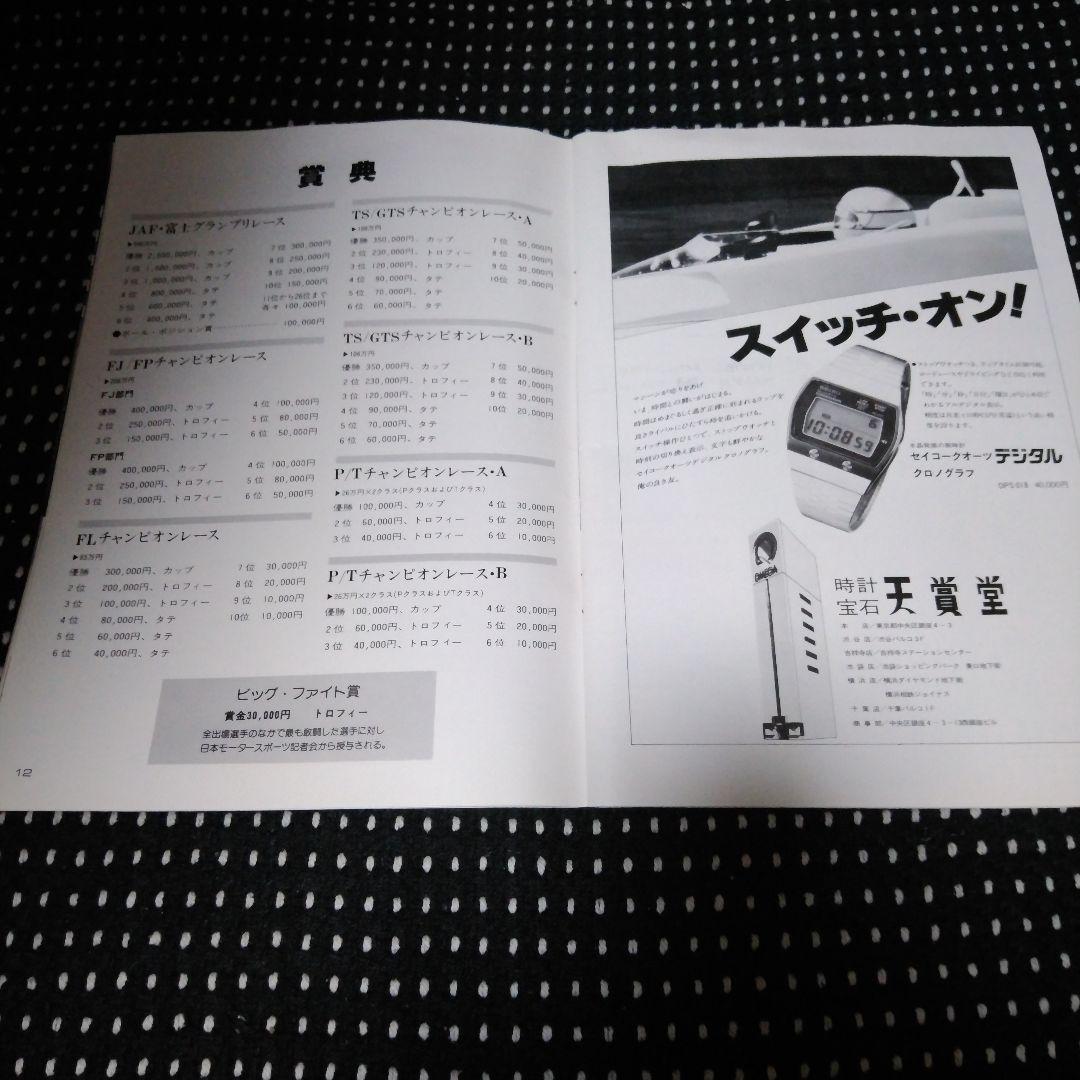 1978JAF富士グランプリ 公式プログラム