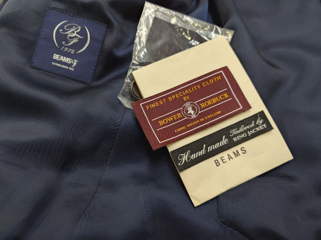 【一日値下】BEAMS F リングヂャケット製 フィレンツェモデル 42 ナス紺