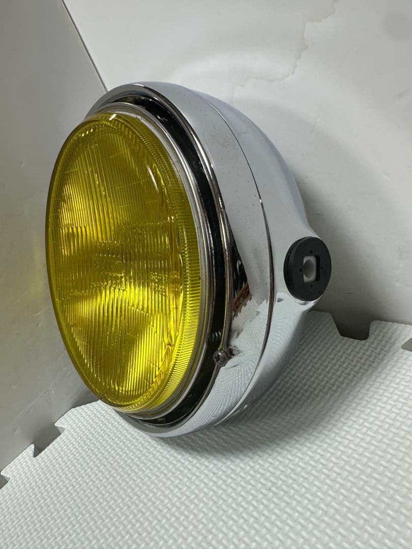 当時物SUZUKI刻印入りIPF凹みレンズ付きヘッドライトGS400GT380