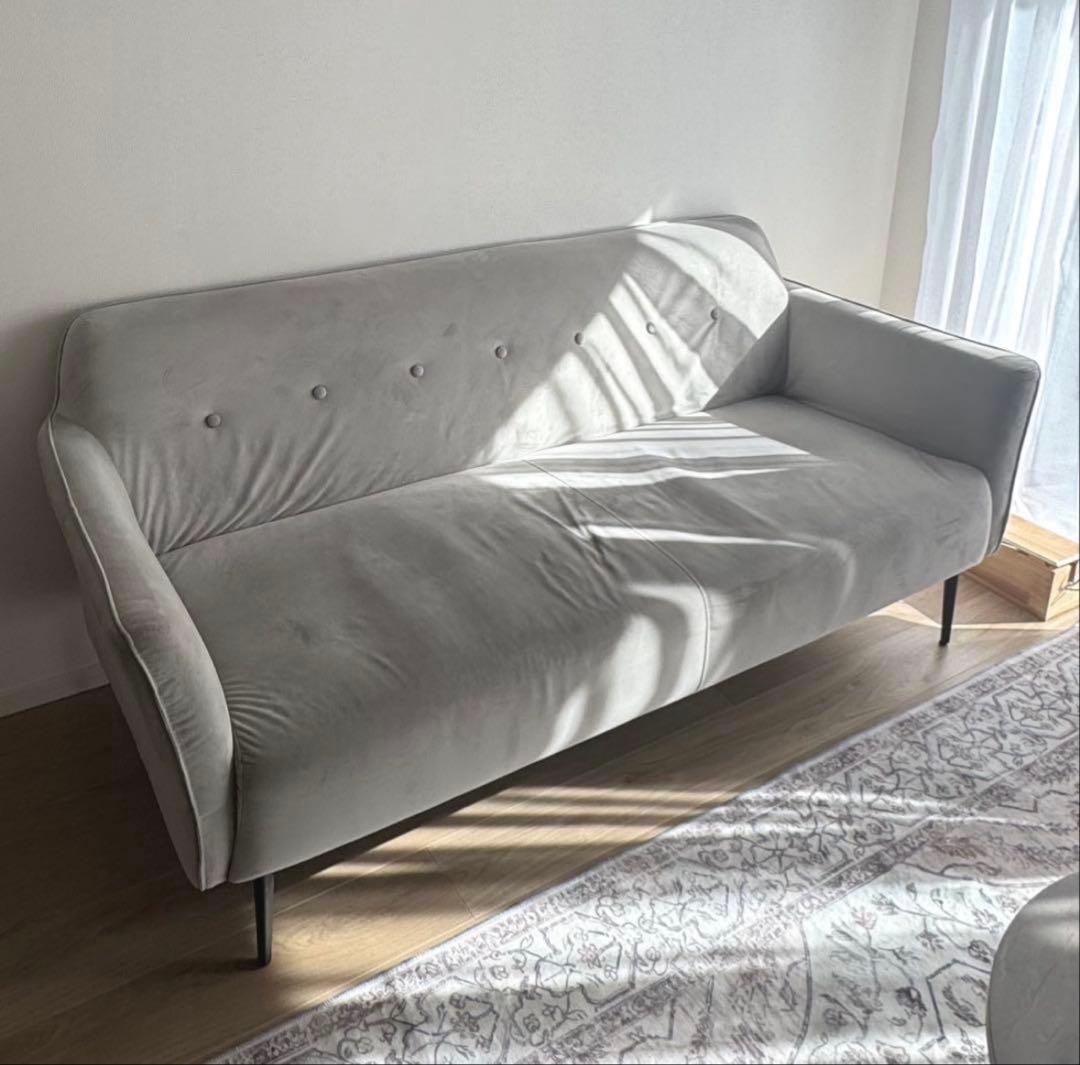 【ベロアソファ】2人がけソファ