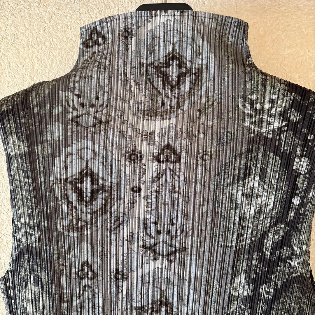 PLEATS PLEASE プリーツ　ロングワンピース　グレー系サイズ3