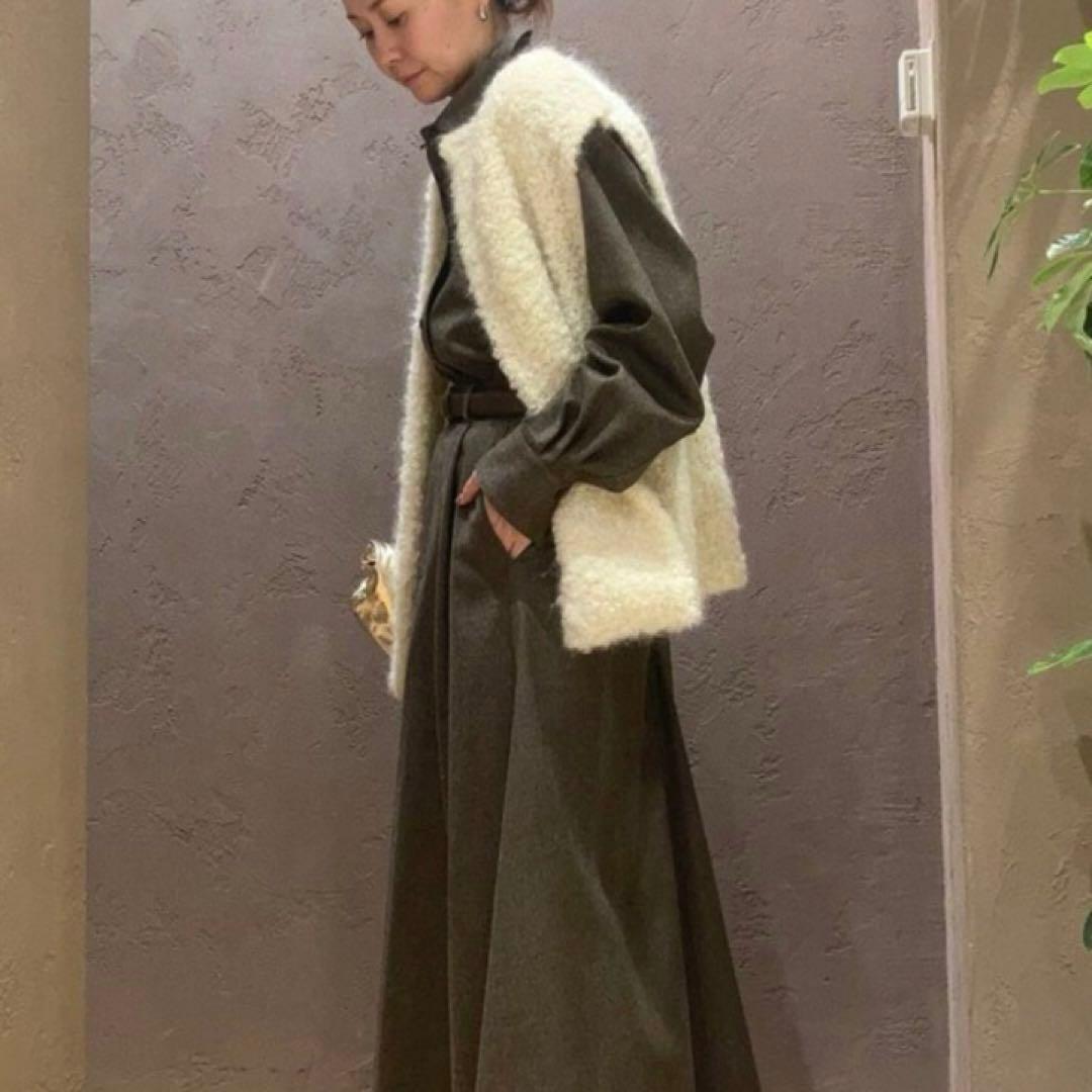 mqk　Chaosルーロウニットベストオフホワイト モヘア