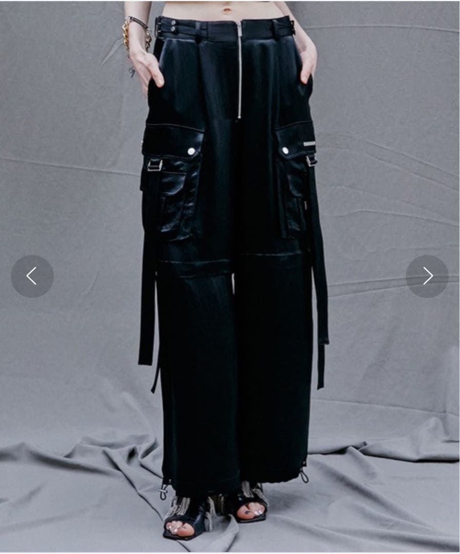 prank project サテンカーゴパンツ