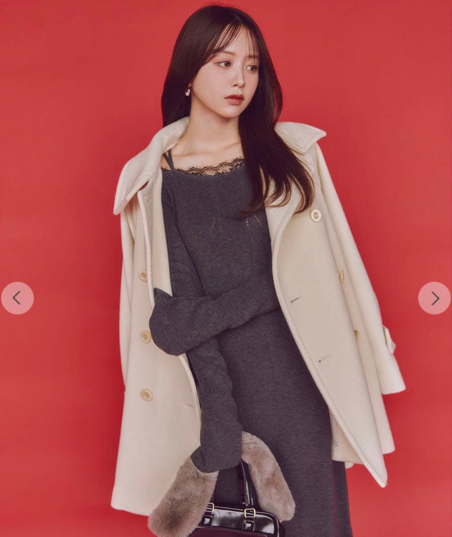 1回着用 森香澄さん着用 COCO DEAL ニットワンピ